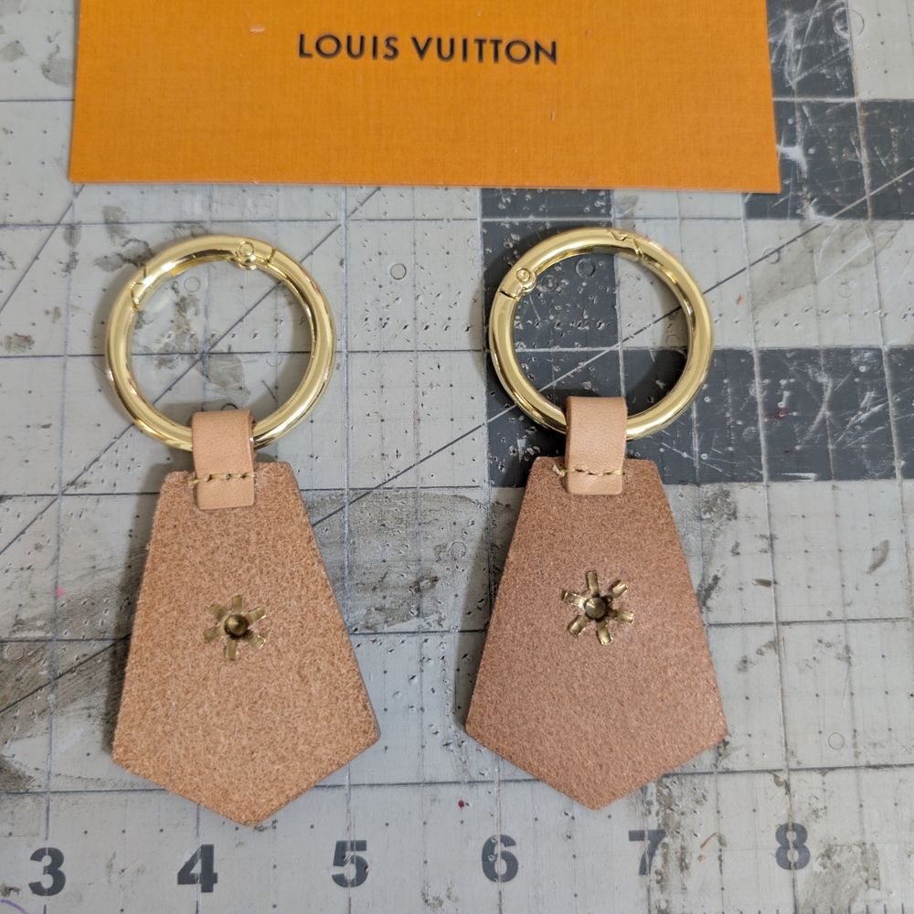 Upcycled Keychain Made W Authentic Louis Vuitton Materials - Picture 6 of 9